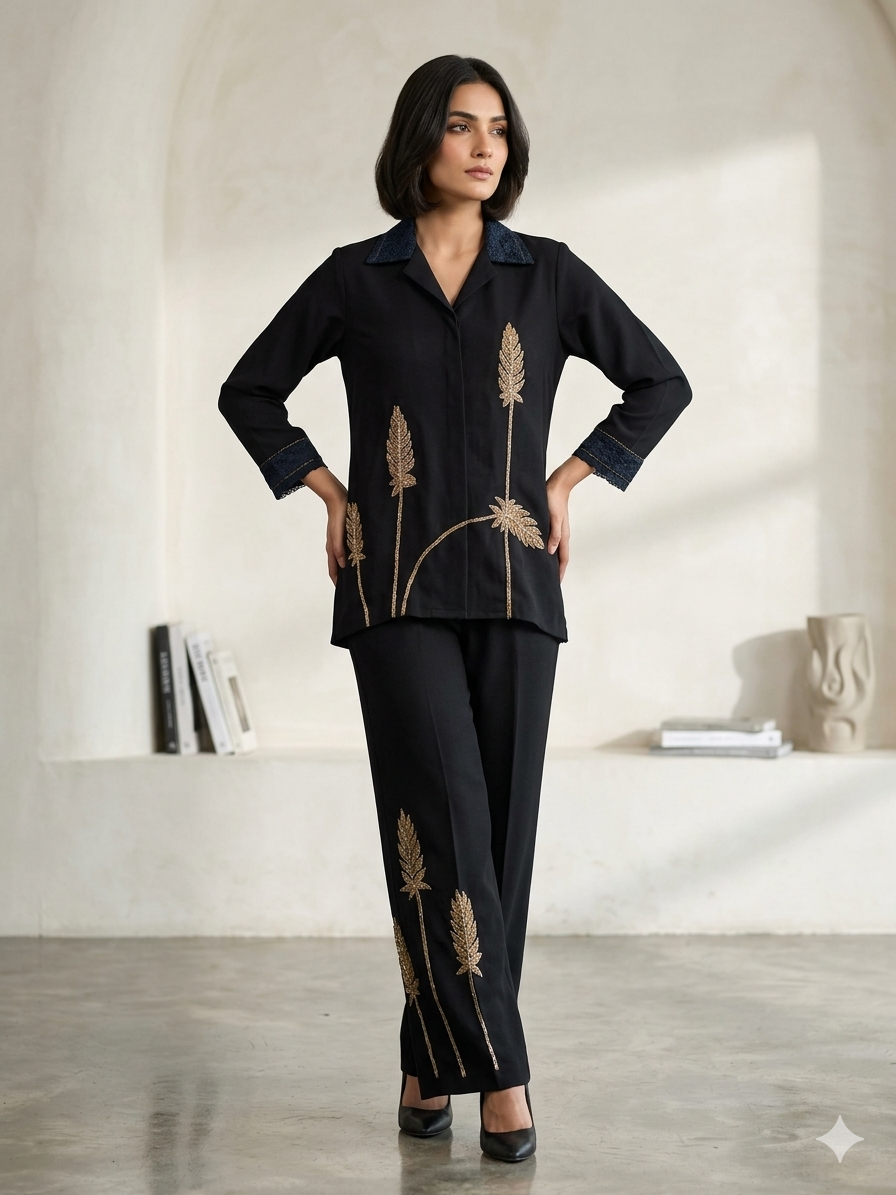 Co-ord set with embroidery
