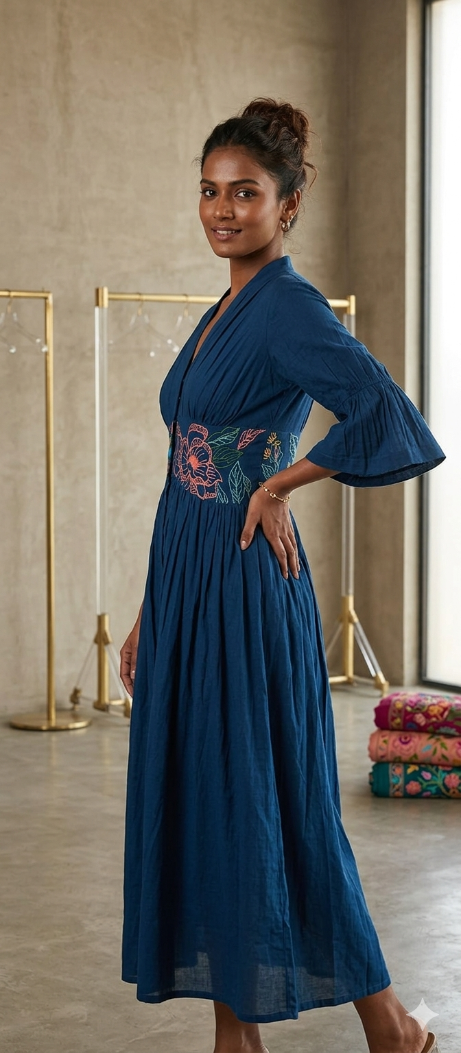 Blue dress