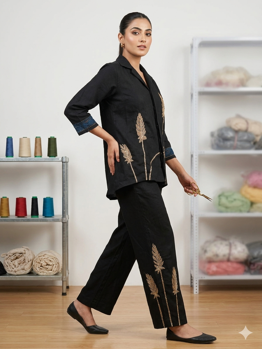 Co-ord set with embroidery